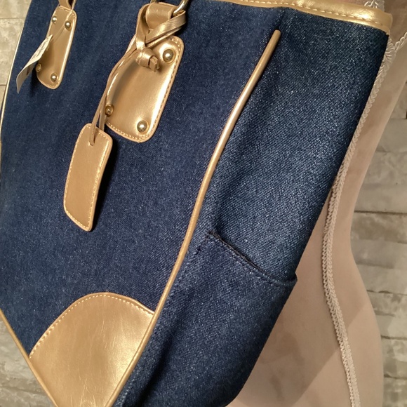 Neiman Marcus Denim Tote Bag (NWT) - Picture 6 of 9